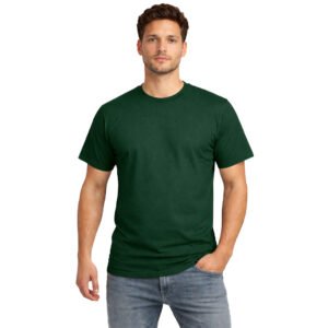 Premium Solid Green T-Shirt – 100% Cotton, 180 GSM Knitting Dyed Fabric