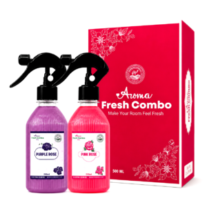 Aroma Fresh Combo – Purple Rose & Pink Rose Room Freshener | 500ml
